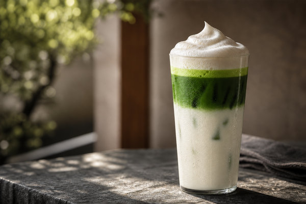 ふわふわ泡の「クラウド抹茶」の作り方