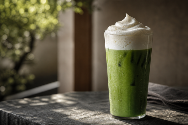 ふわふわ泡の「クラウド抹茶」の作り方