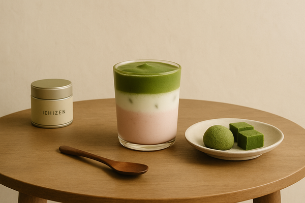 ストロベリー抹茶ラテの作り方