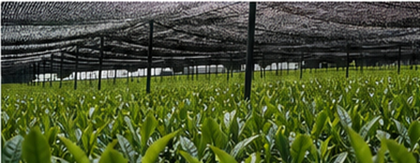 Shade-grown tea field